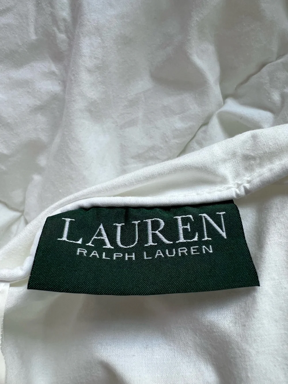 Ralph Lauren White Quilted Down-Alternative Comforter